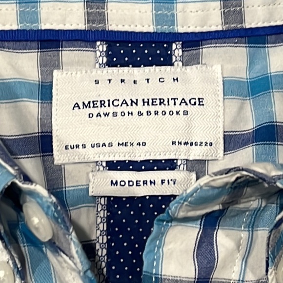 American Heritage Dawson & Brooks Modern Fit button down shirt. - Picture 2 of 4